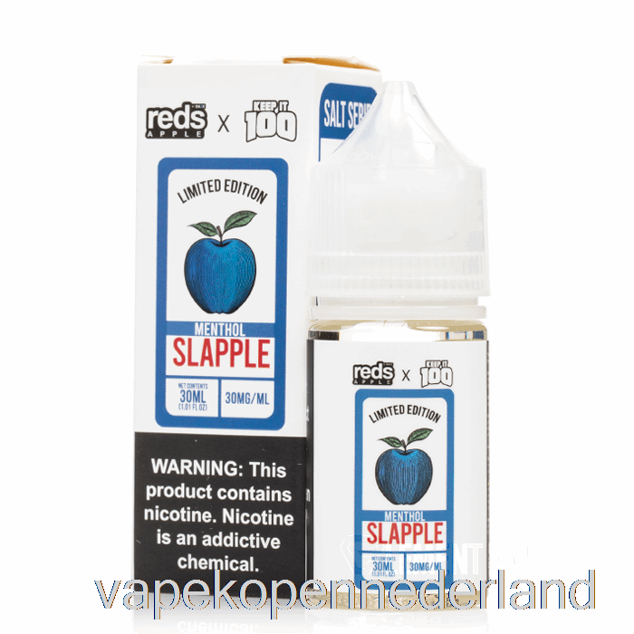 Elektronische Sigaret Vape Slapple Menthol - 7 Daze X Keep It 100 Zouten - 30 Ml 50 Mg